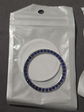 Blue Crystal Circle Sticker Ring Start Button/valve Covers